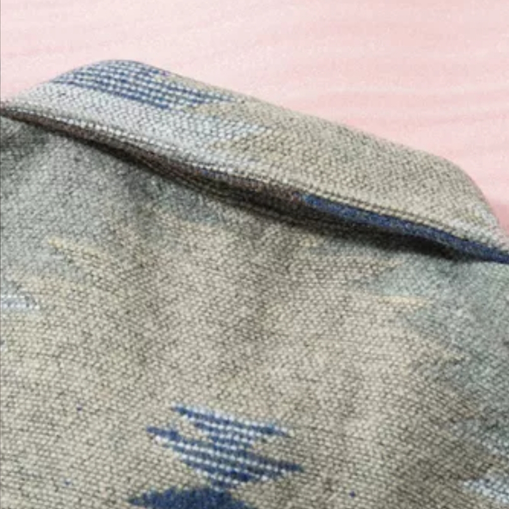New blue distressed Aztec print shacket - Picture 9 of 16